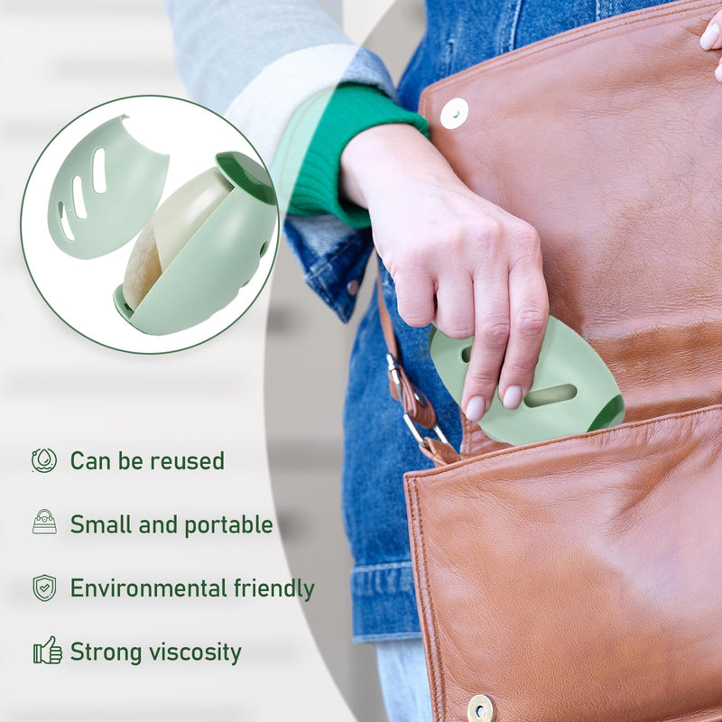 Pet Hair Remover Lint Roller Ball, Washable Sticky Gel Lint Roller Ball, Reusable Gel Lint Roller, Mini Travel Size Lint Roller for Travel, Sofas, Bedding Clothes, Pet Hair (Green) Green - BeesActive Australia