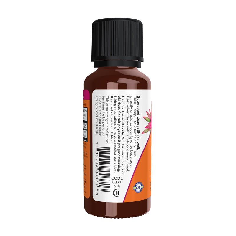 NOW Foods Supplements, Liquid Vitamin D-3, Extra Strength, Structural Support*, 1-Ounce 1 Fl Oz (Pack of 1)