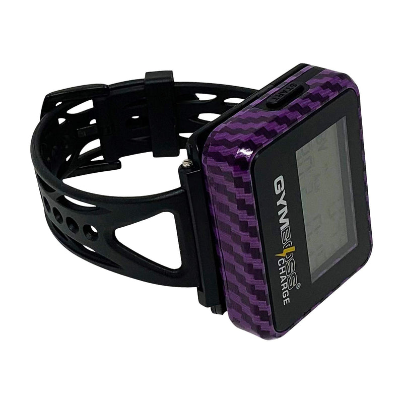 Gymboss Charge Interval Timer and Stopwatch & Watchstrap - Bundle Carbon Purple - BeesActive Australia