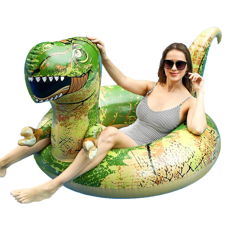 FindUWill 62'' Dinosaur Pool Floats, Inflatable Pool Floaties Swimming Rings Tube Pool Float Summer Beach Toys for Adults and Kids