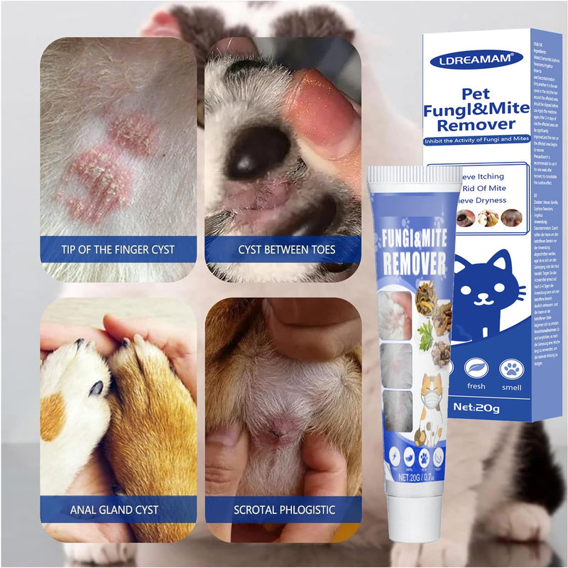Dog Anti Mite Cream, Pet Mite Repellent Cream, dog mite remover, pet mite repellent cream, anti-itch treatment for pets, dog mite remover, mild, safe solution for the 20g - BeesActive Australia