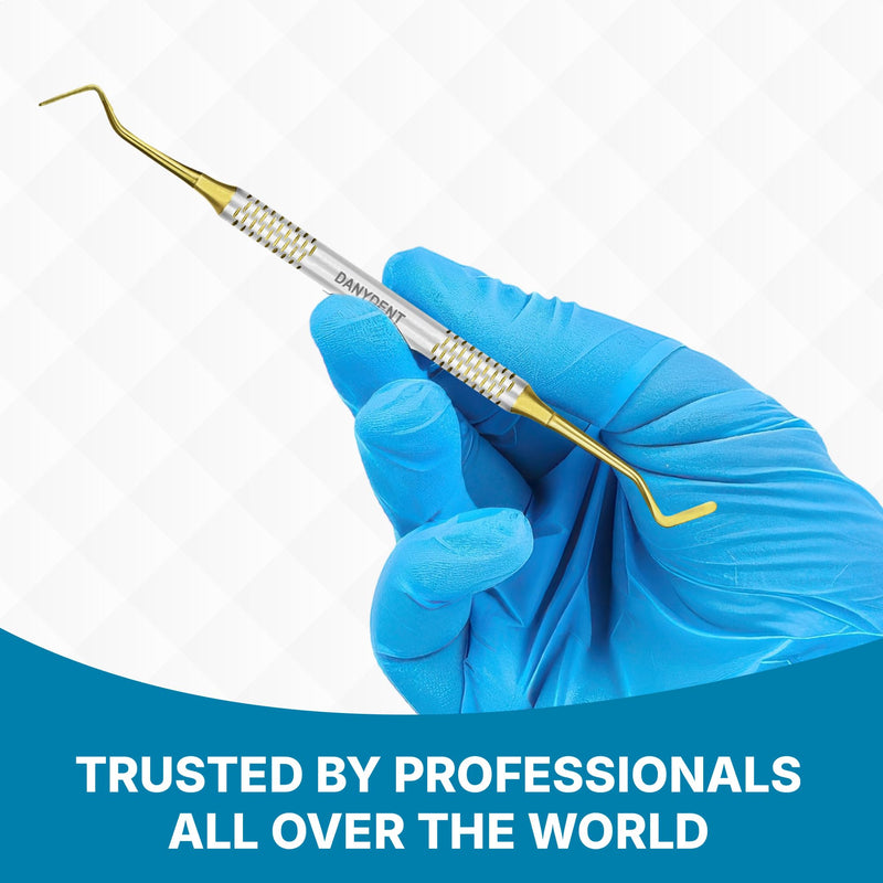 6 PCs Dental Composite Resin Filling Gold Coated Restorative Kit - Composite Dental Hand Instruments - Dental Tools Professional Stainless Steel Restorative Instruments - BeesActive Australia