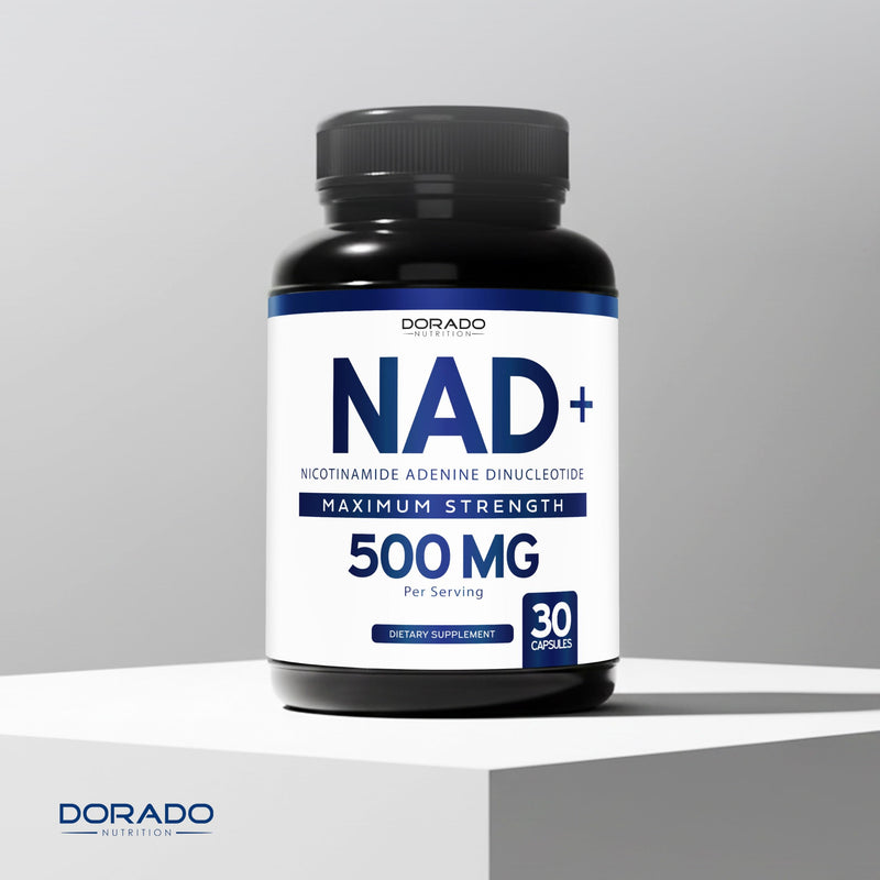 NAD Supplement (500mg of 95% Pure NAD+ Per Serving) NMN Supplement, NAD Nicotinamide Riboside Support (Third Party Tested, Vegan Safe, Non-GMO, No Fillers, & Made in the USA - 30 Vegan Capsules) 30 Count (Pack of 1)