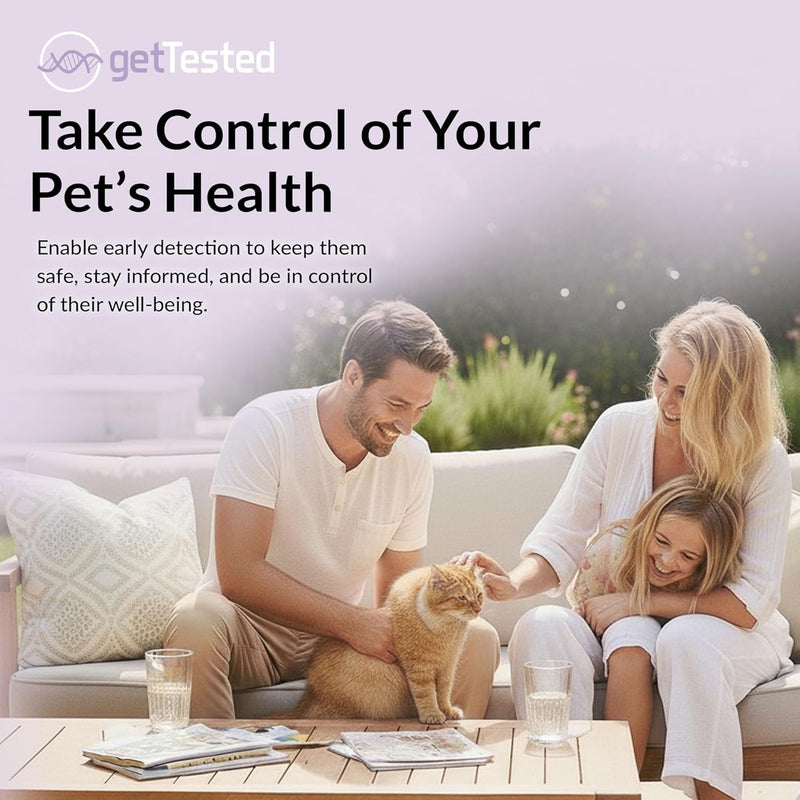 getTested Cat Blood Typing Test – Rapid Test for Feline Types A, B & AB – At-Home Kit with Results in 5–10 Minutes – Simple & Easy to Use