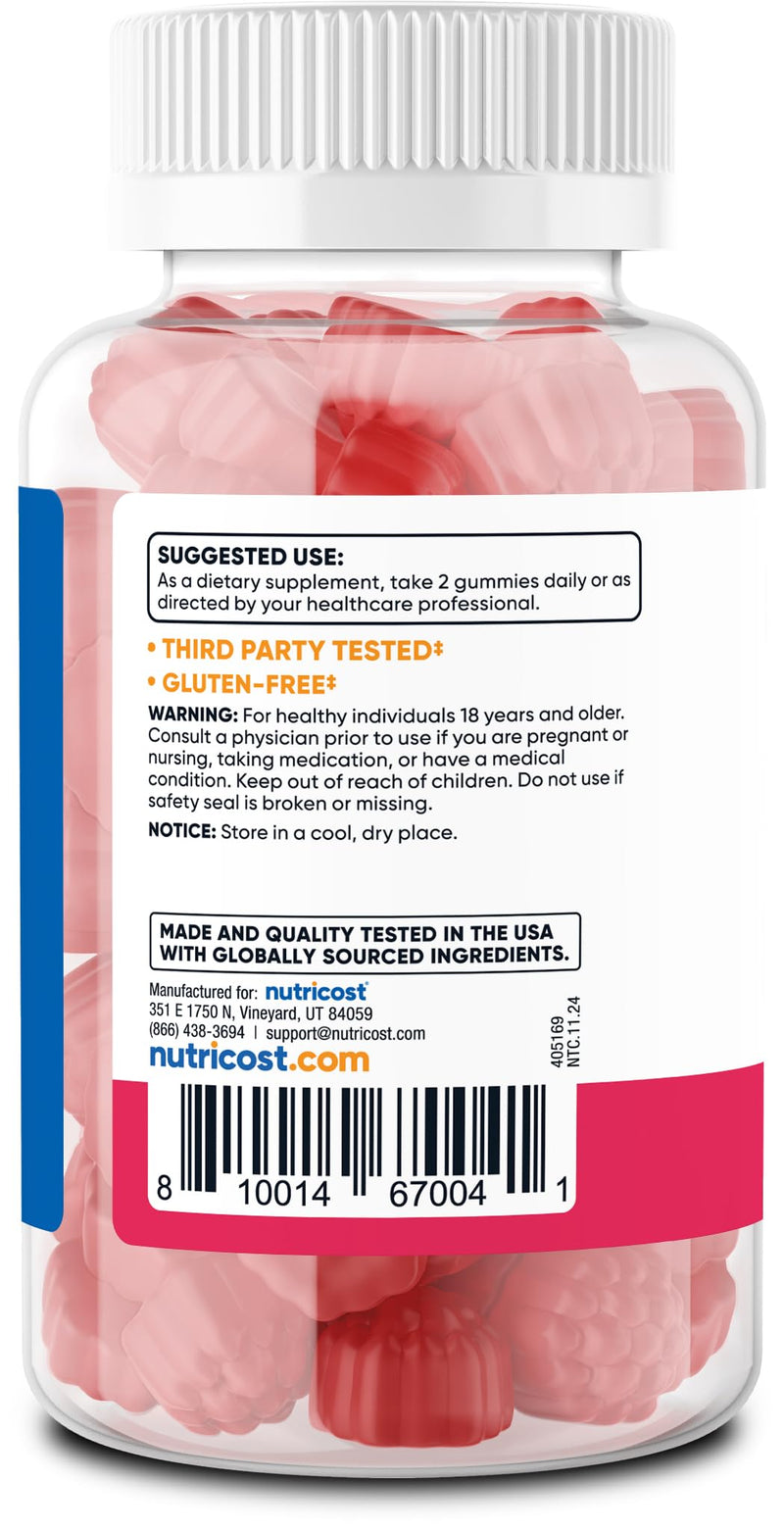 Nutricost Elderberry Extract Gummies 90 Gummies for 45 Servings Per Bottle | With Vitamin C & Zinc, Gluten-Free 90 Count (Pack of 1)