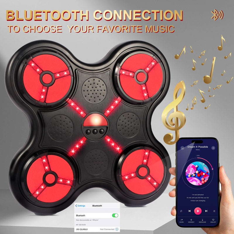 Boxing Machine Sport Toys for Kids, Indoor Wall-Mounted Smart Bluetooth Boxing Target, Boxing Training Equipment with Boxing Glove, Birthday Gifts for 3 4 5 6 7 8 9 10 11 12 Year Old Boys