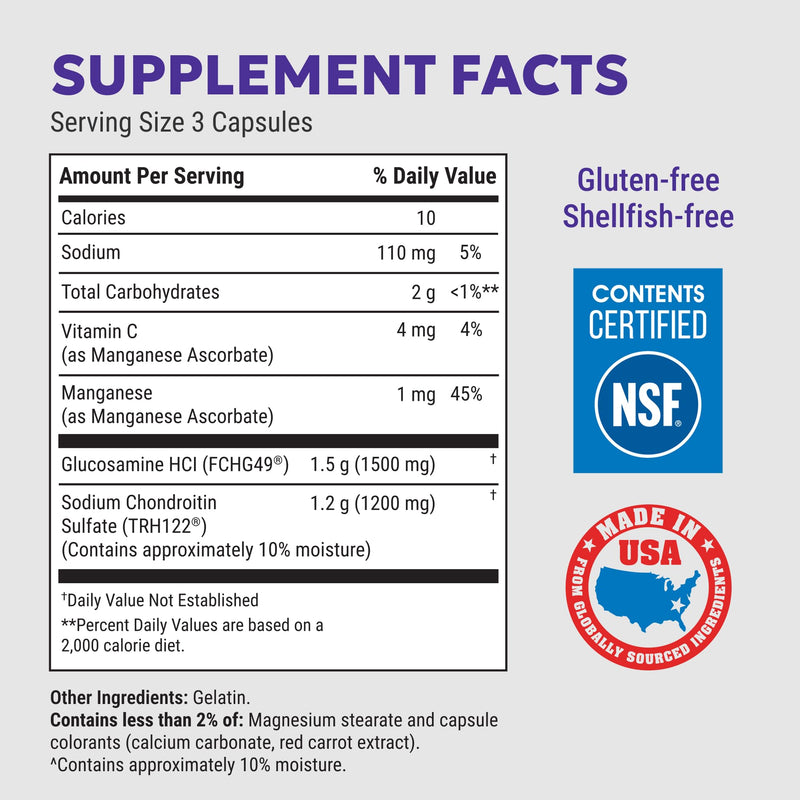 Nutramax Cosamin DS Joint Supplement, Glucosamine Chondroitin, 210 Capsules | Clinically Proven in Published Studies, Trademarked Glucosamine and Chondroitin for Joint Support, Third Party Tested 210 Count (Pack of 1)