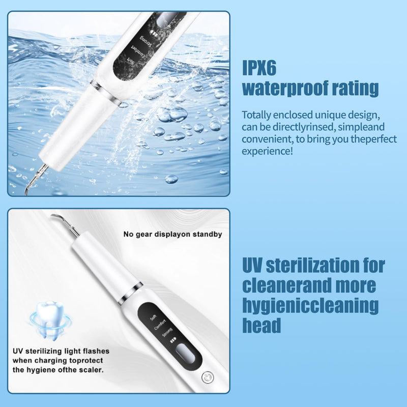 Dog Plaque Remover for Teeth, Pet Teeth Cleaning Products with LED-Light Waterproof Electric Cleaner Tartar Tooth Cleaner for Dogs and Cats Dental Care