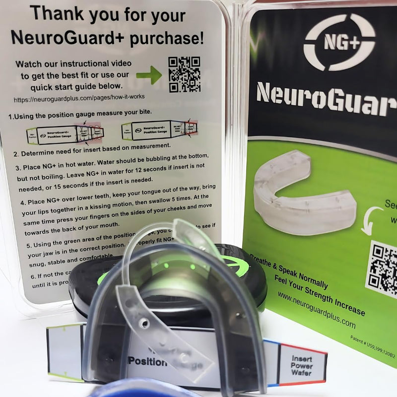 NG+ Mouthguard - Increase Strength + Stamina - Reduce G-Forces - Speak Clearly - Breathe Easier - Patented Lower Teeth Design (Red) Red - BeesActive Australia