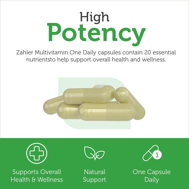 Zahler - One Daily Vegan Multivitamins for Women & Men (60 Count) Kosher Essential Vitamins & Minerals with Whole Food Spectra Blend - Vegetarian and Vegan Vitamins for Adults