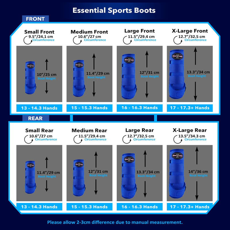 Harrison Howard Horse Sport Medicine Front Shock-Absorbing Boots All-Round Lower Limb Protection & Support Sport Boots Athletic Boots Perfect for Endurance Training and Performance Aquamarine L Large - BeesActive Australia