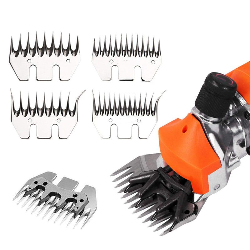 Sheep Shears Blades,13 Tooth/9 Tooth Electric Wool Comb Cutter,Straight/Curved Shearing Blades for Grooming Goats Lambs Alpacas(13T Curved) - BeesActive Australia