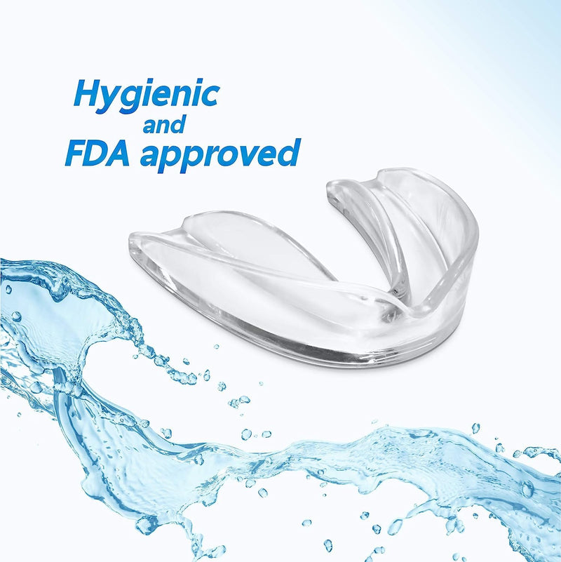 Mouthguard - One Size Fits All Premium Set of 6 BPA Free Moldable, Customizable and Trimmable Medical Grade Mouth Guard for Grinding Teeth Clenching Bruxism, Sport Athletic, Whitening Tray Adults / 6 Pcs / 1 Size