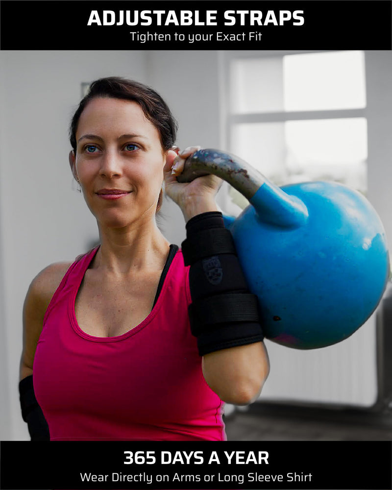 Kettlebell Wrist & Forearm Guards | 7mm Impact-Absorbing Neoprene | Adjustable Straps for Secure Fit | Lightweight, Durable Protection for Kettlebell Training (Pair)