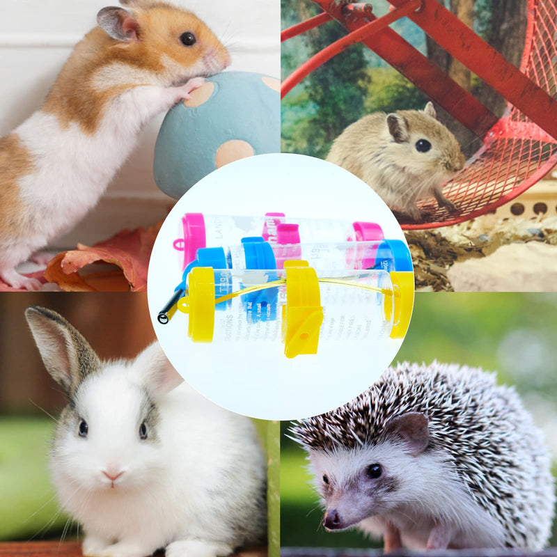 3 Pack Hamster Water Feeder Bottle, 125 ml No-Drip Small Animals Water Dispenser, Pet Hanging Water Bottle for Guinea Pigs, Bunny, Chinchillas, Rabbit - BeesActive Australia