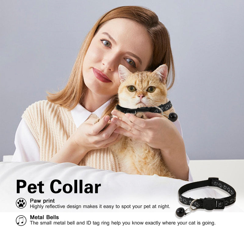 Muecleao Cat Harness, Adjustable Cat Harness with Leash for Cats, Soft Harness Cat Collar Cat Harness Escape-Proof Adjustable Cat Vest for Cats (Black, XXS) Black - BeesActive Australia