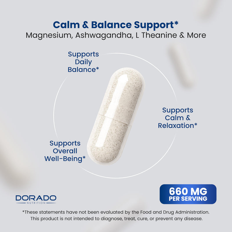 Cortisol Supplements for Women & Men with 14 in1 Blend (Magnesium, Ashwagandha, L Theanine & More) Healthy Cortisol Balance & Calm Mood Support - Third Party Tested, Non GMO, USA Made - 60 Count