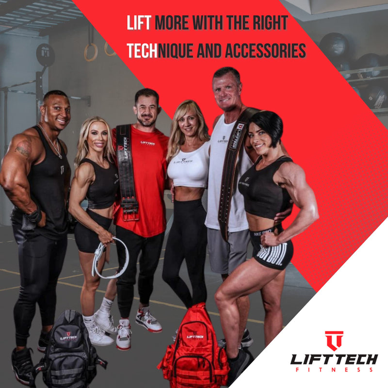 Lift Tech Fitness 4'' Weight Lifting Belt - Leather Workout Belt for Men & Women - Gym Belt for Deadlift, Squat, Powerlifting, Weights, Strength training - 4''PRO Leather Belt for Weightlifting L Black - BeesActive Australia