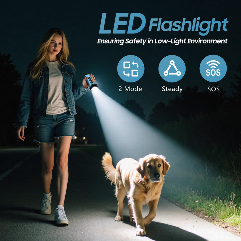 Dog Bark Deterrent Devices - Humane & Effective Training Dog, Stop No More Barking with 3X Ultrasonic Emitters (Light Blue)