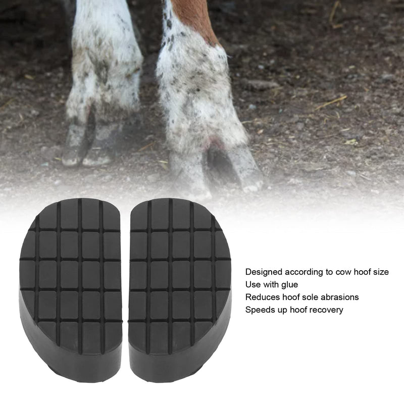 Gonetre Rubber Hoof Pad Hoof Triming Pad Cow Hoof Pads Hoof Cushion 2pcs Cow Hoof Pads Soft Rubber Wearproof Cow Trimming Cushion for Pasture - PawsPlanet Australia