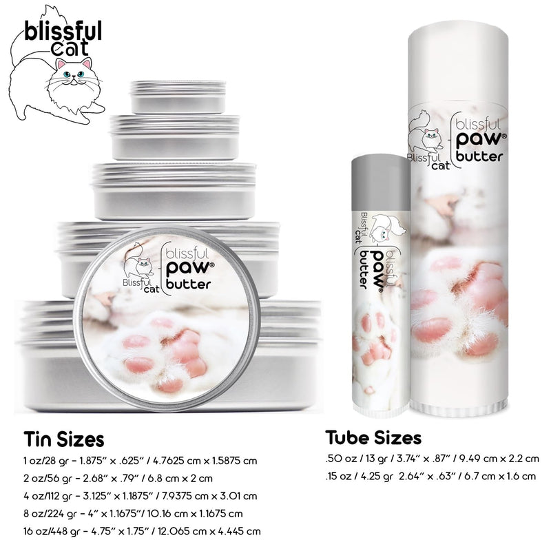 The Blissful Cat Paw Butter, Moisturizer for Dry Paw Pads, Softens and Protects Rough Feet, Versatile, Lick-Safe Balm, 0.15 oz. 0.15 Ounce (Pack of 1) - PawsPlanet Australia