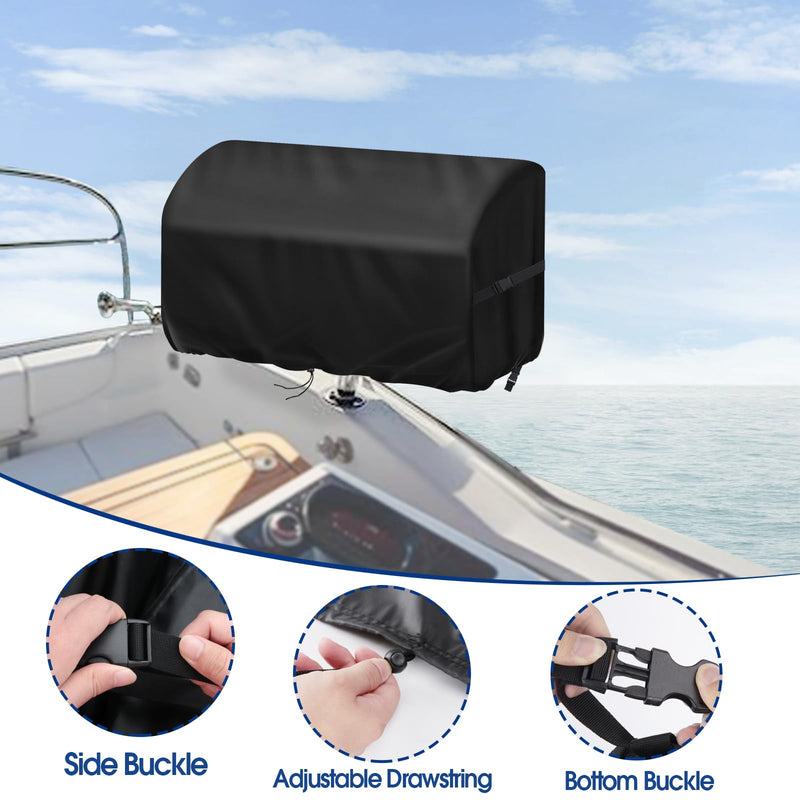 Boat Grill Cover for Magma Cabo Gas Grill, Waterproof Heavy Duty BBQ Covers for Magma ChefsMate Grill for Marine Grills Accessory Winterproof - 23" x15" x15" 23"Lx15"Wx15"H