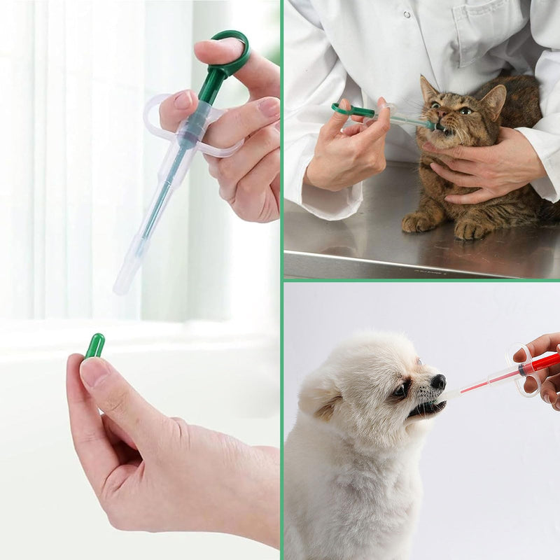 vcsjw Cat tablet dispenser, pack of 3, tablet dispenser for cats, tablet feeder, easy pill for cats, pet pusher syringe tablet dispenser for cats, dogs, puppies, small animals - BeesActive Australia