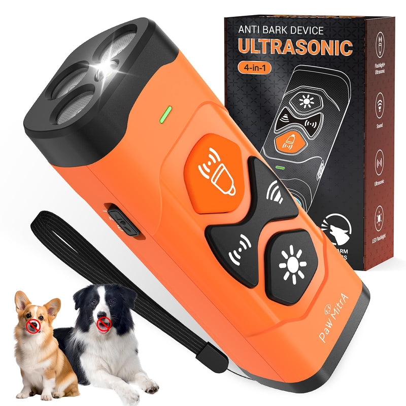 2025 Ultrasonic Dog Bark Control Device | Rechargeable Anti Barking Device with 35FT Long Range, No Shock Humane Dog Trainer, One Button Bark Deterrent for Indoor & Outdoor Training
