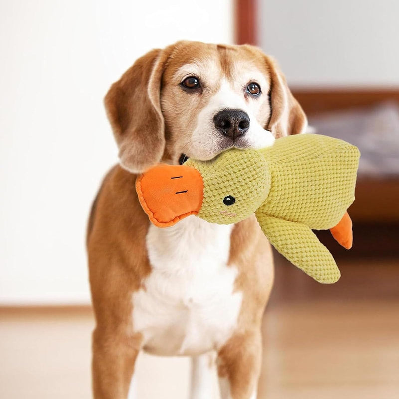 Mellow Dog Calming Duck, Quack-Quack Duck Dog Toy, The Mellow Dog Duck, Calming Duck Dog Toy, The Mellow Dog Calming Pillow, Yellow Stuffed Duck Dog Chew Toys with Quacking for Dogs Indoor Puppy - BeesActive Australia