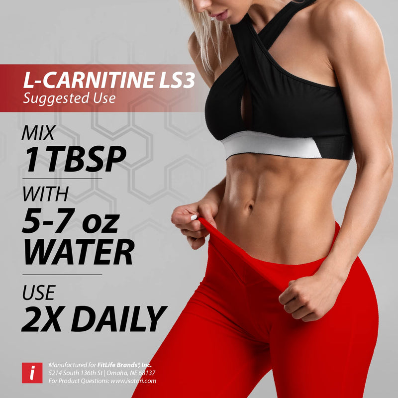 iSatori L-Carnitine LS3 1500, Triple-Blend Liquid L Carnitine Supplement, with Acetyl & Tartrate, Stimulant Free Energy, Low Calories, Sugar or Gluten, Keto-Friendly, Blue Raspberry (32 Servings)