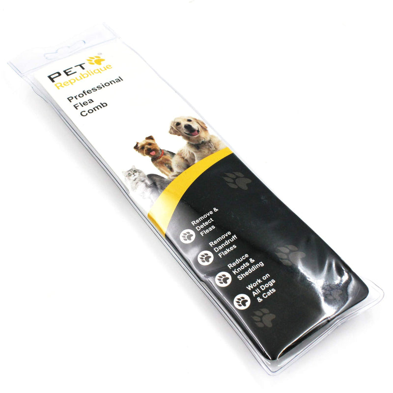 Pet Republique Grooming Tool - Fine-Toothed Comb for Removing Fleas, Mites, Ticks, and Dandruff from Dogs, Cats, Rabbits, and Other Pets Medium - BeesActive Australia