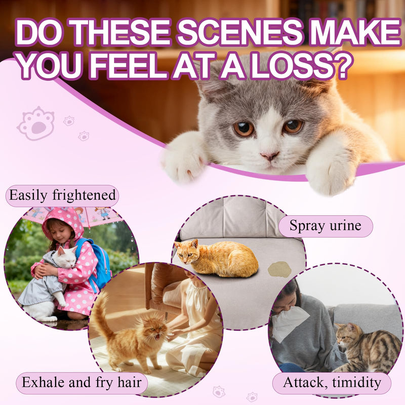 2 x 60 ml classic spray, pet spray, relaxation spray, cat spray, soothing pet, relieves anxiety stress, ambient spray for additional relaxation, home and travel 2x60ml