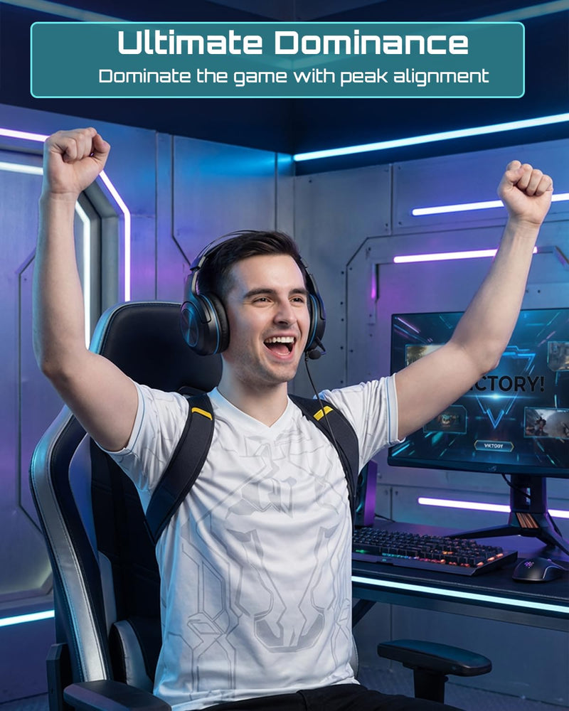Hypoke® Gamer Back Posture Corrector for Men, Double Tension Control Upper Back Brace Posture Corrector, Ultra-Thin Breathable Alignment Straightener for PC Players And Streamers - Blaze Black
