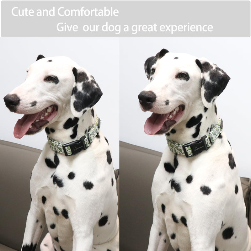 ARING PET Dinosaur Dog Collar-Cute Dog Collar for Small Dogs, Adjustable Comfortable Cotton Boy Dog Collars for Small Medium Large Dogs, Large - BeesActive Australia