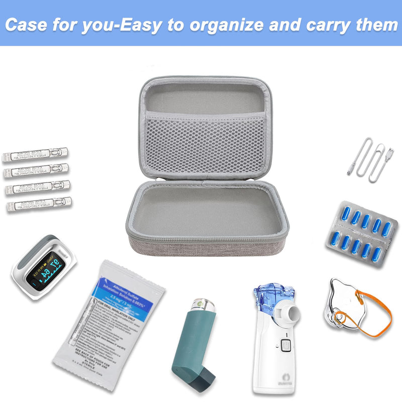 Carrying Case for Portable Nebulizer, Travel Medical Bag, Hard Emergency Medical Bag for Inhaler Spacer Case for Adults(Bag Only) - BeesActive Australia