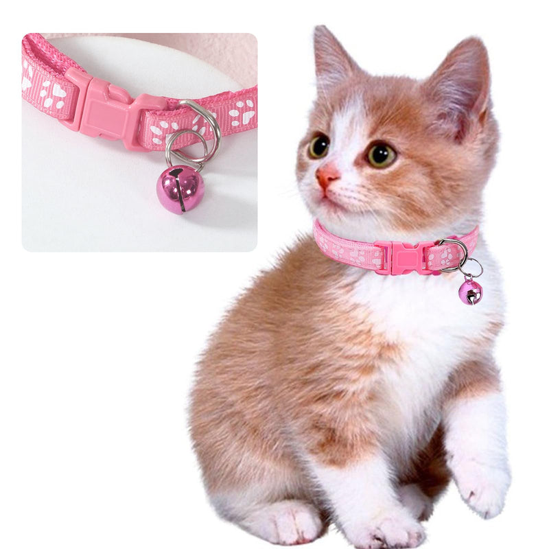 TYXHXTF Pack of 3 Cat Harness with Lead, Escape-Proof, Adjustable Cat Harness, Cat Lead with Harness for Cats, Kittens, Dogs, Puppies, Soft Harness, Breathable Cat Lead, Pink, XS - BeesActive Australia