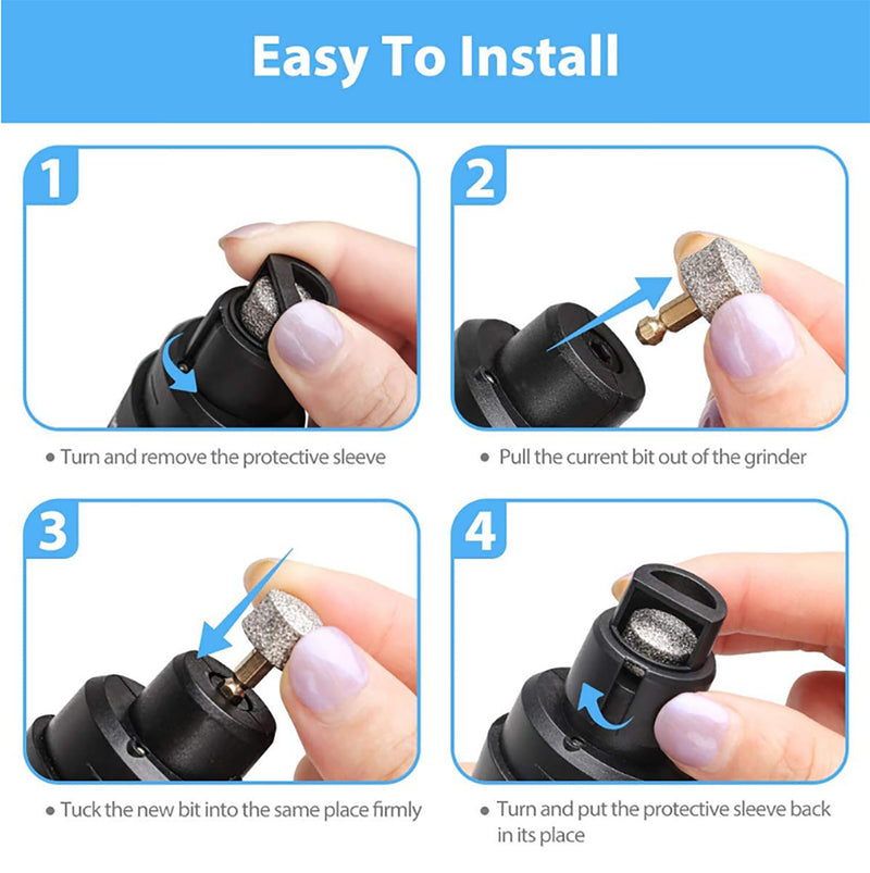 Silent Grind Pro for Dogs, SilentGrind Pro, Silent Grind Pro Dog Nail Trimmer, New Electric Dog Nail Clippers for Dog Nail Grinders Rechargeable, Pet Poochie Nail Grinder, Pet Paws Grooming Tool (1PC) 1PC - BeesActive Australia