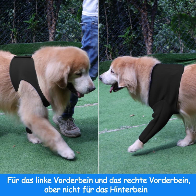 Dog Recovery Suit, Cone Collar Alternative, Abrasion-Resistant Dog Recovery Cover, Pet Wounds Prevent Licking, Bite, Wetness and Infection, Washable and Waterproof (Black, XL) Black - BeesActive Australia
