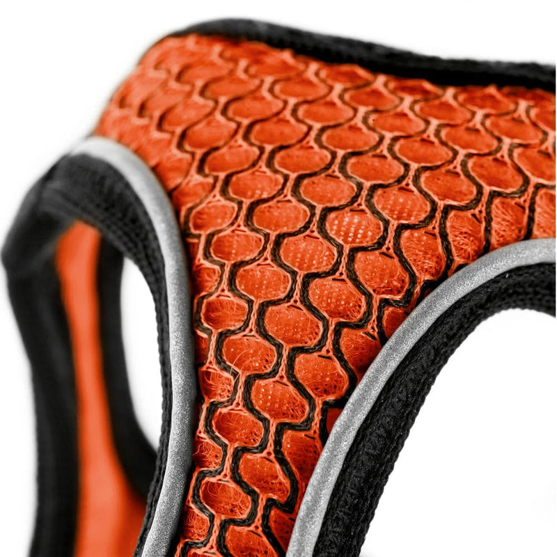 HUNTER HILO COMFORT harness for small dogs with mesh material and reflective elements, brown, S