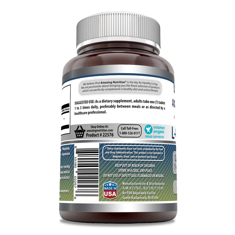 Amazing Formulas L-Glutamine Supplement | 1000 Mg Per Serving | 240 Tablets | Non-GMO | Gluten Free | Made in USA 240 Count (Pack of 1)