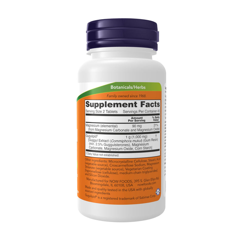 Now Supplements, Guggul Extract 500 mg per Tablet, 90 Tablets
