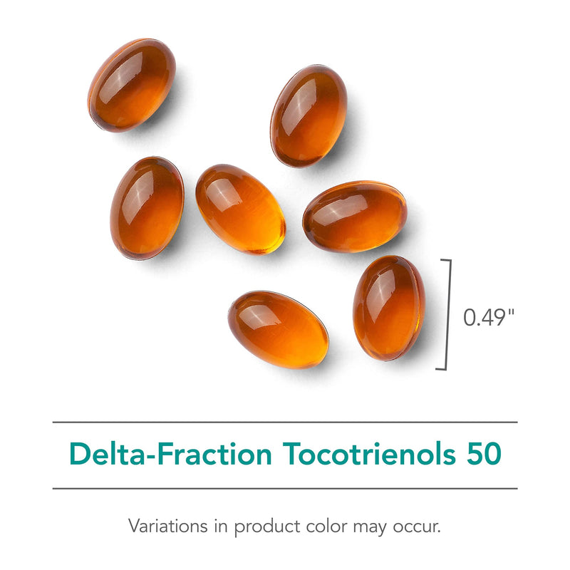 NutriCology Delta-Fraction Tocotrienols, Annatto-Derived, 75 Softgels | 50 mg DeltaGOLD Annatto-Derived Tocotrienols for Antioxidant Activity and Blood Circulation, No Tocopherols, 37 Servings