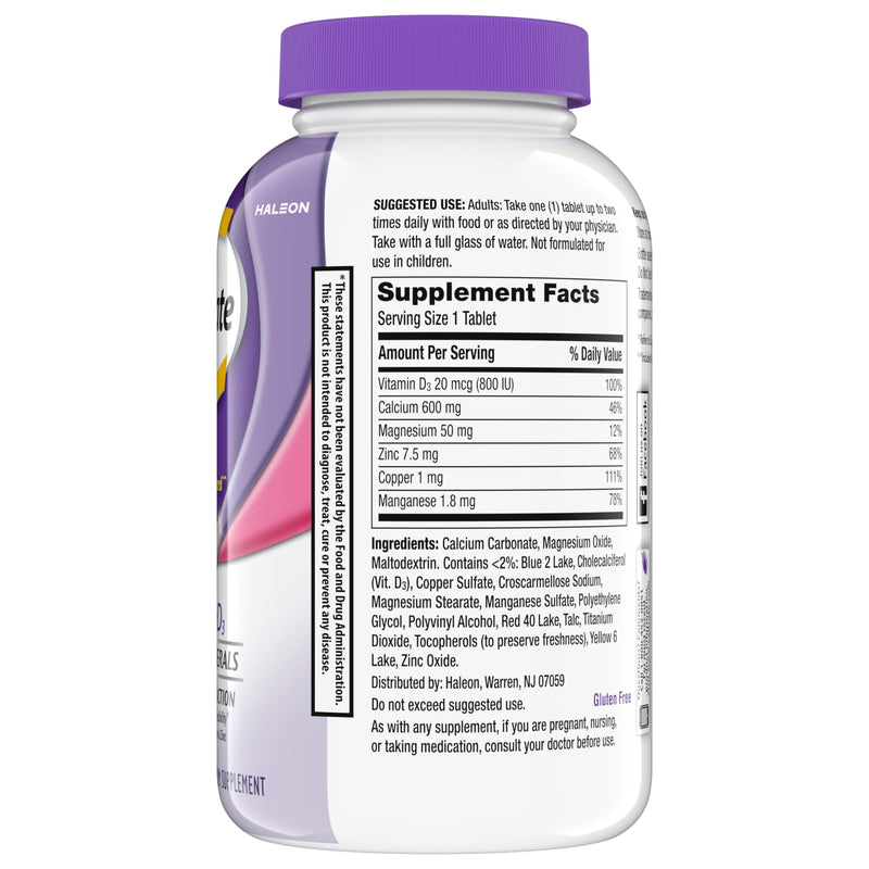 Caltrate 600 Plus D3 Vitamin D and Calcium Supplement Tablets, 165 Count | Highest Level of Vitamin D3, Maximizes Calcium Absorption to Support Strong Bones and Daily Function New 165 Count (Pack of 1)
