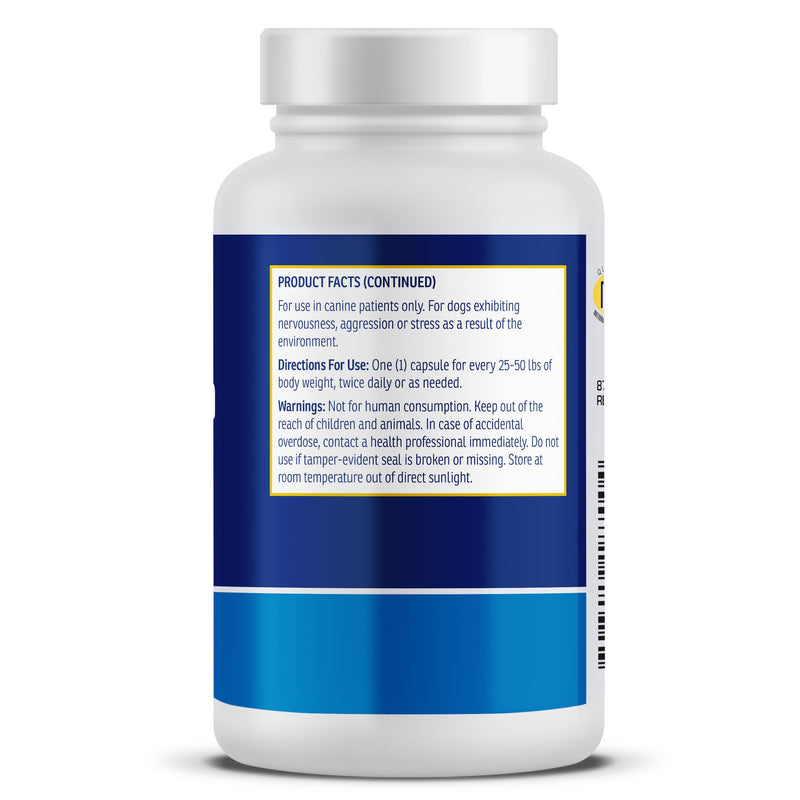 Rx Vitamins NutriCalm - Calming Care for Dogs with Valerian Root, Tryptophan, & Ashwagandha - Aids in Separation Anxiety Relief for Dogs and Stress Relief - Road Trip Essentials & Relaxant - 50ct New Label