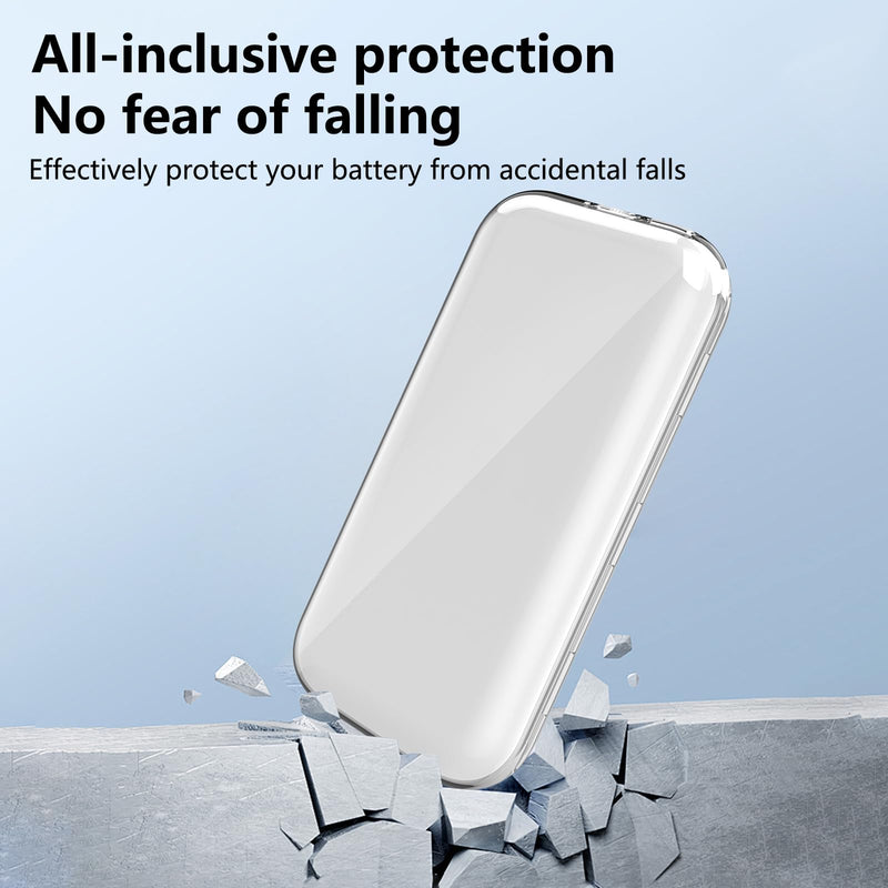 is suitable for Apple Vision Pro battery protective case, anti-drop, anti-scratch, for Apple VR Vision Pro TPU material soft case, suitable for Apple Visual Pro battery accessories Clear - BeesActive Australia