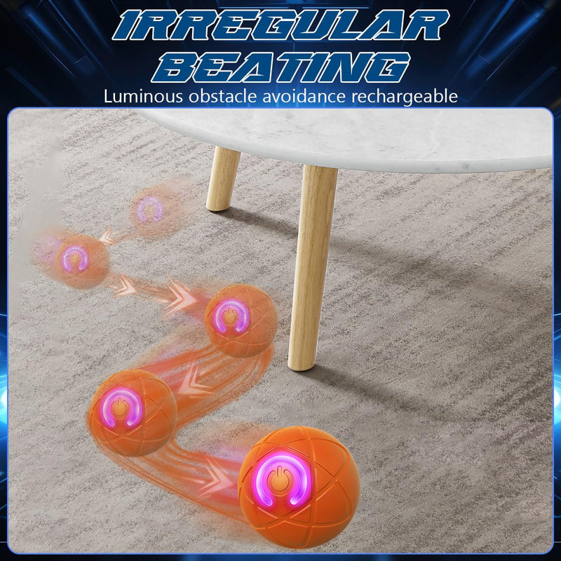Shaky Ball Toy for Dogs,Shaking Dog Ball,Interactive Dog Ball,Automatic Moving Dog Toy Ball,USB Rechargeable Vibrating Dog Ball Remote Control Shaking Pet Ball for Dogs Cats (2PCS+Replacement Shell) 2 PCS+Replacement Shell - BeesActive Australia