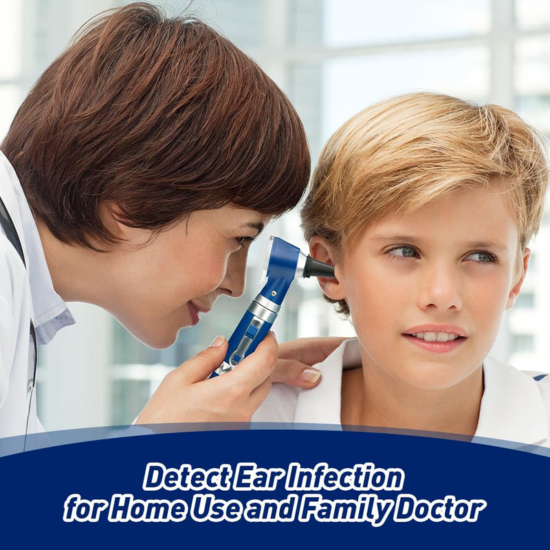 Scian Otoscope - Ear Scope with Light, Ear Infection Detector and Pocket Ear Checker Kit with 3X Magnify Lens, Suitable for Kids, Adults, Doctors, Pets(Blue) Blue - BeesActive Australia
