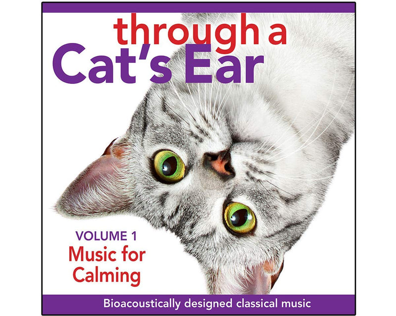 iCalmPet | Through a Cat's Ear: Music for Calming | 3-CD Box Set | 3-hrs |Simplified Classical Music lessens Feline Anxiety and enhances Environmental Enrichment