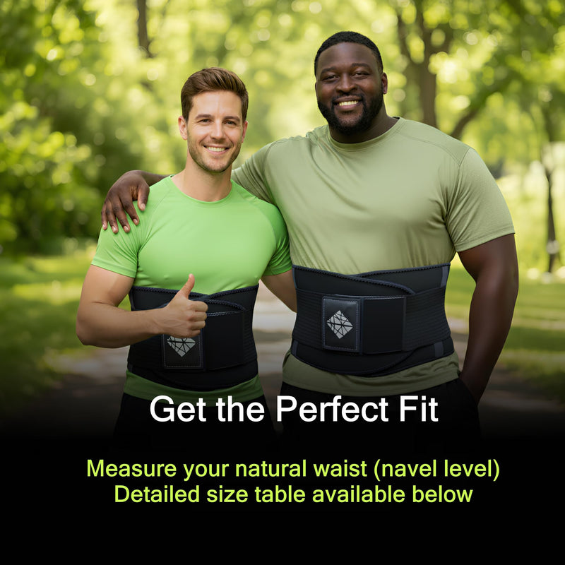 Plus Size Lower Back Brace 4XL - The Most Effective Back Pain Relief for Men & Women, Adjustable Lumbar Support Belt for Injury Prevention, Sciatica, Scoliosis, Herniated Disc Back Belt