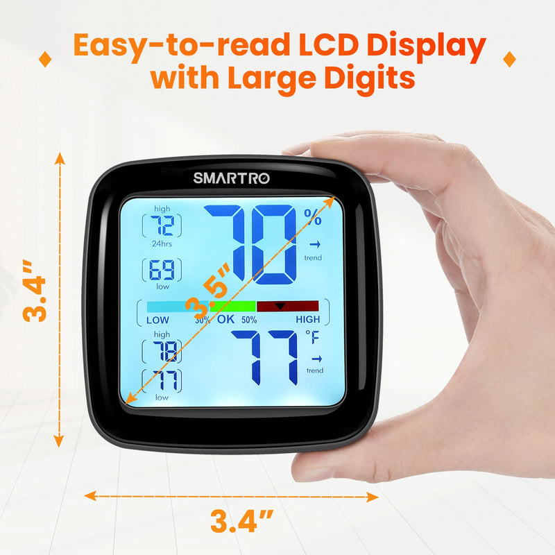 SMARTRO SC42 Professional Digital Hygrometer Indoor Thermometer Room Humidity Gauge Pro Accuracy Calibration 1